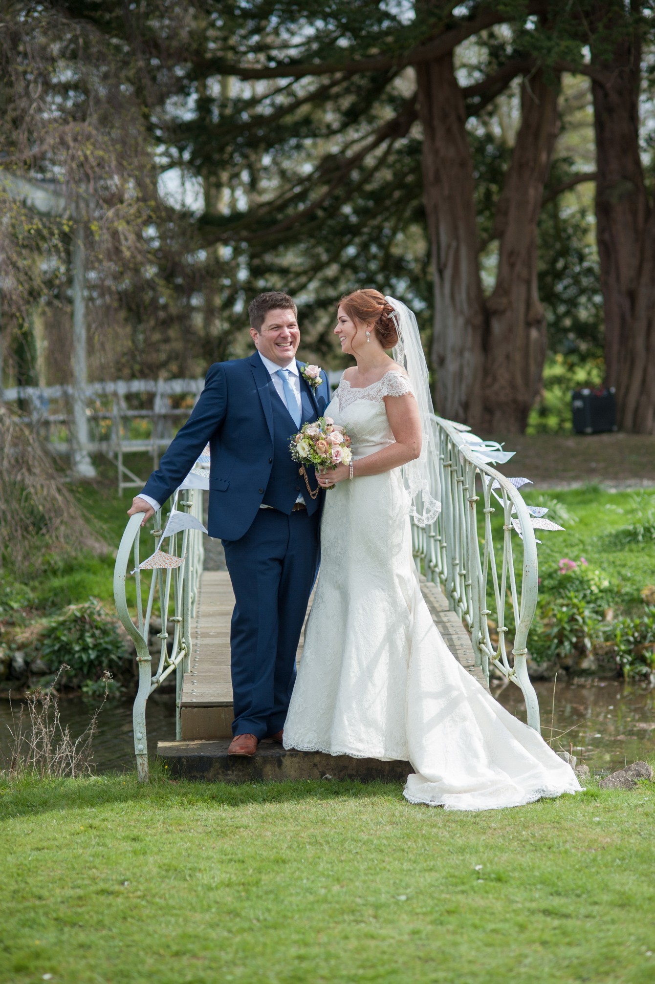 Wedding photography at Preston Court in Canterbury - the bride & groom