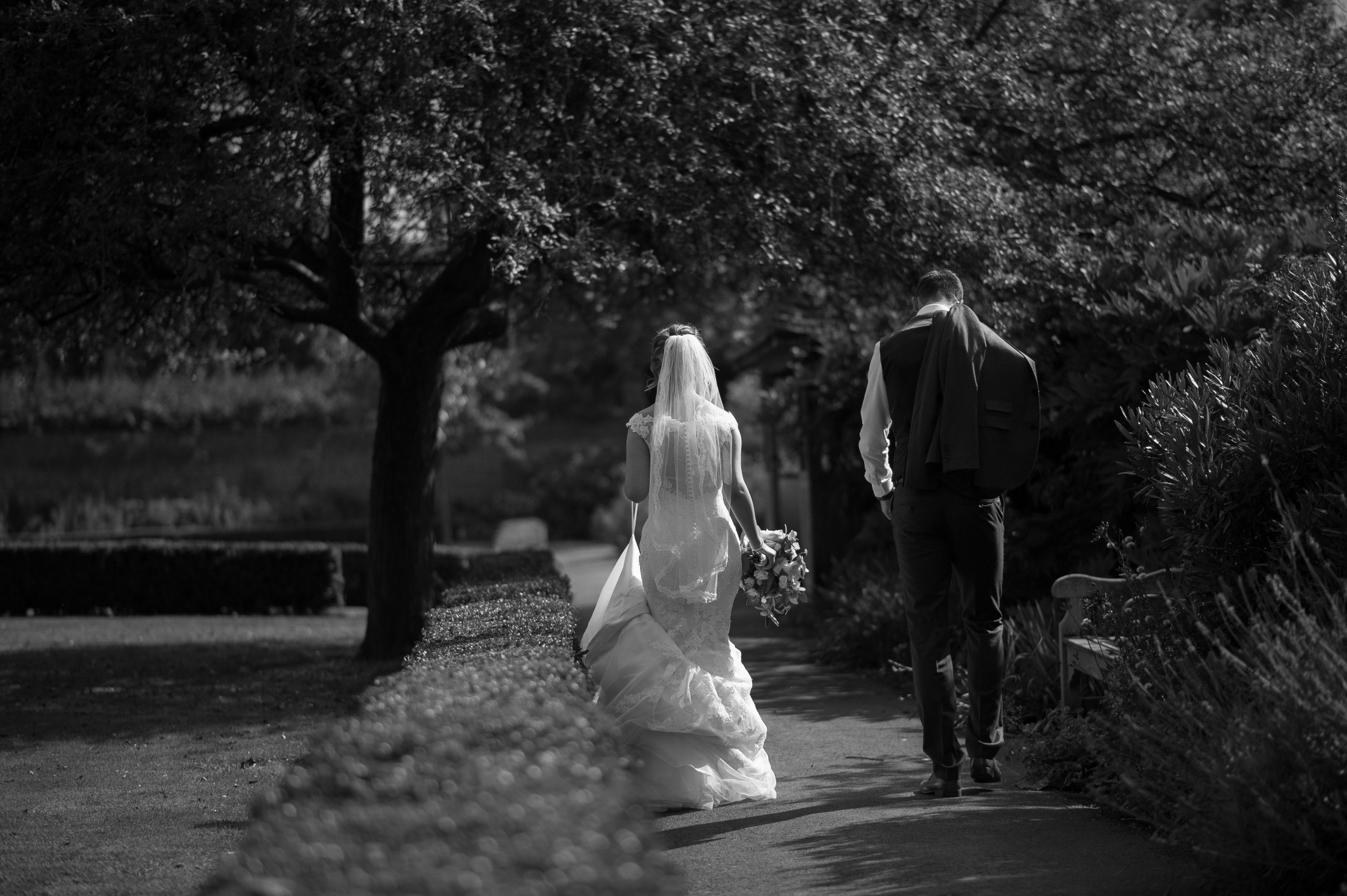 Wedding photography at Tudor Barn in Eltham - the bride and groom