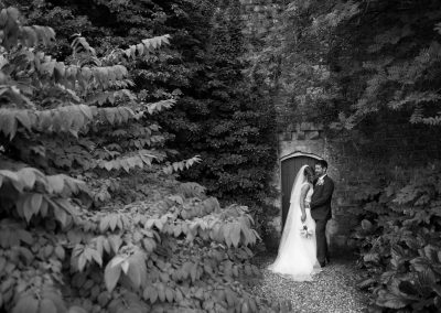 Wedding photography at Farnham Castle in Surrey - the bride and groom
