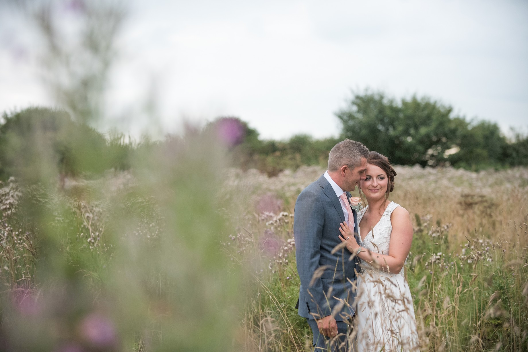 Wedding photography at Red Barn in Capel - the bride and groom
